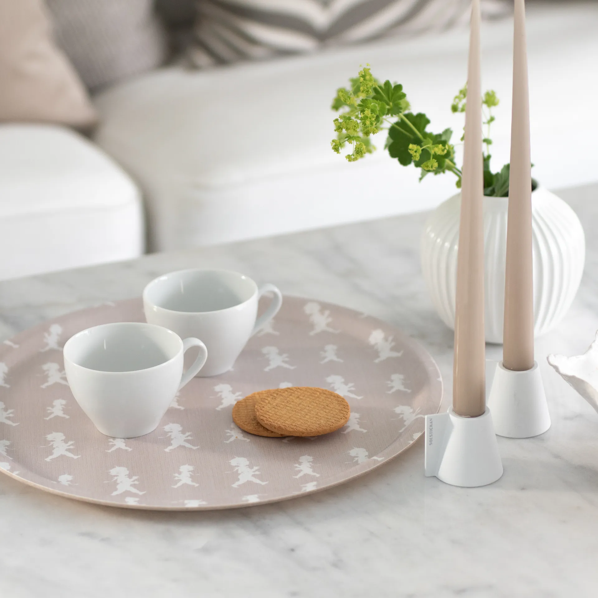 Plateau Solstickan Ø38 cm, Sable Solstickan Design