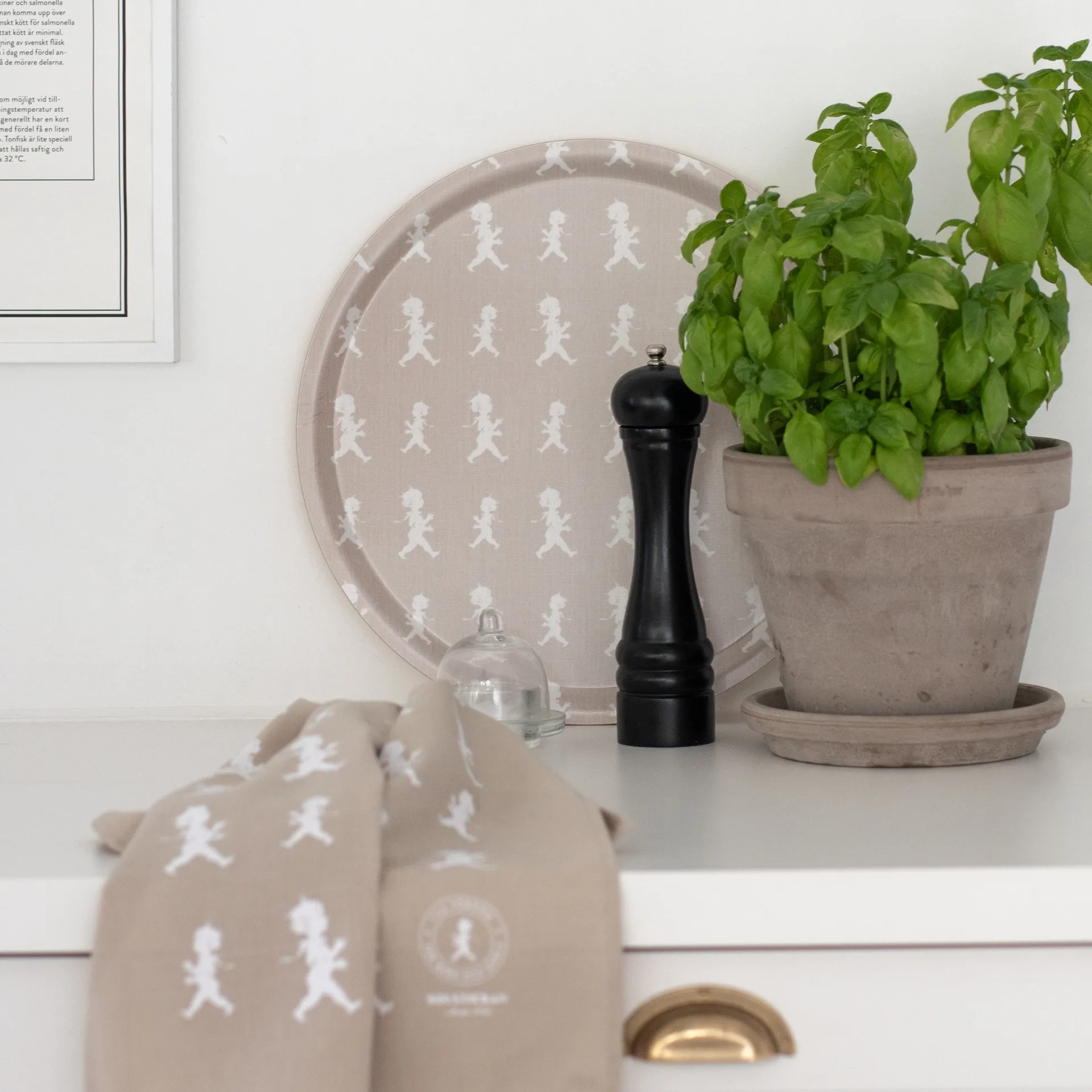 Plateau Solstickan Ø38 cm, Sable Solstickan Design