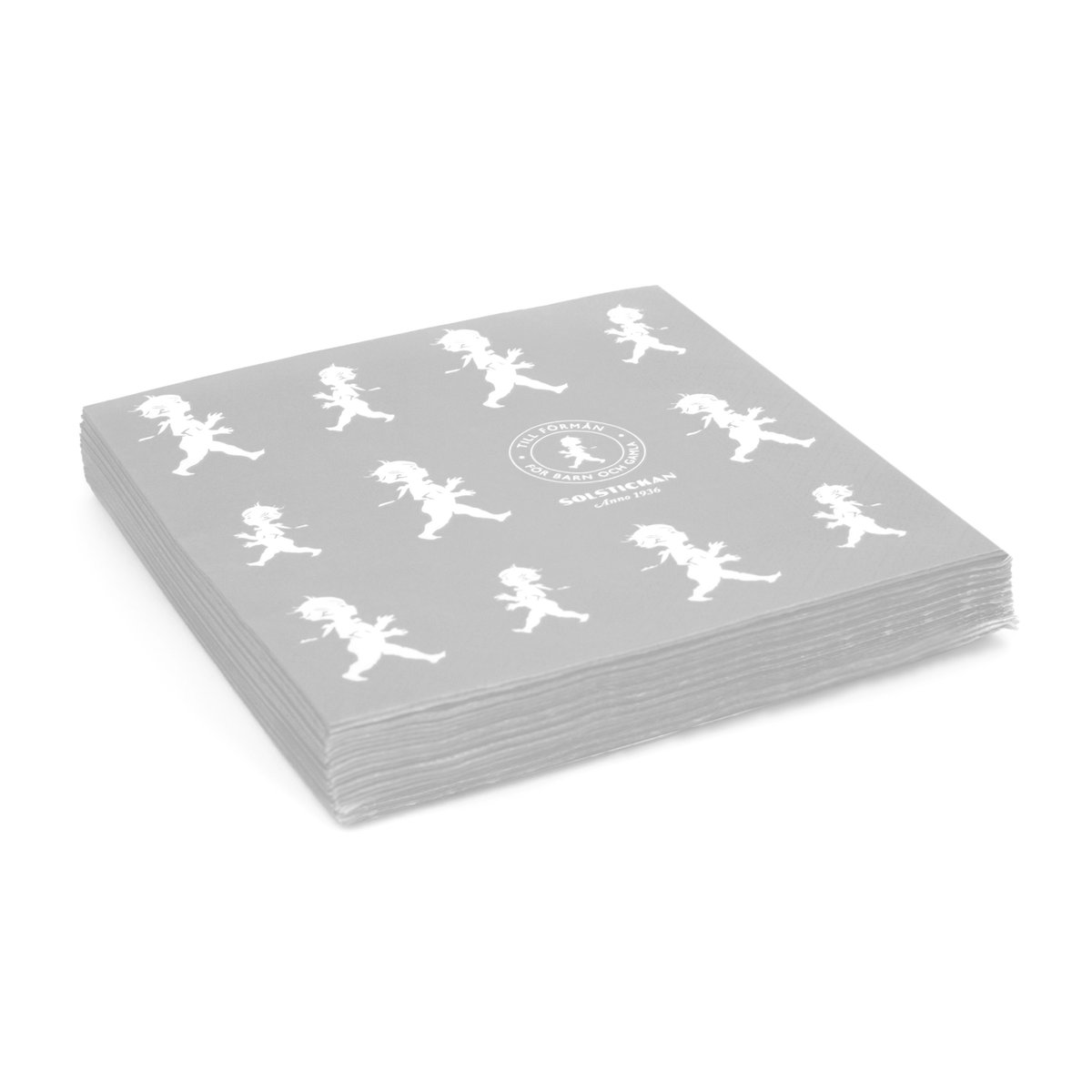 Solstickan Design Serviette Solstickan 33x33 cm, lot de 20 Gris
