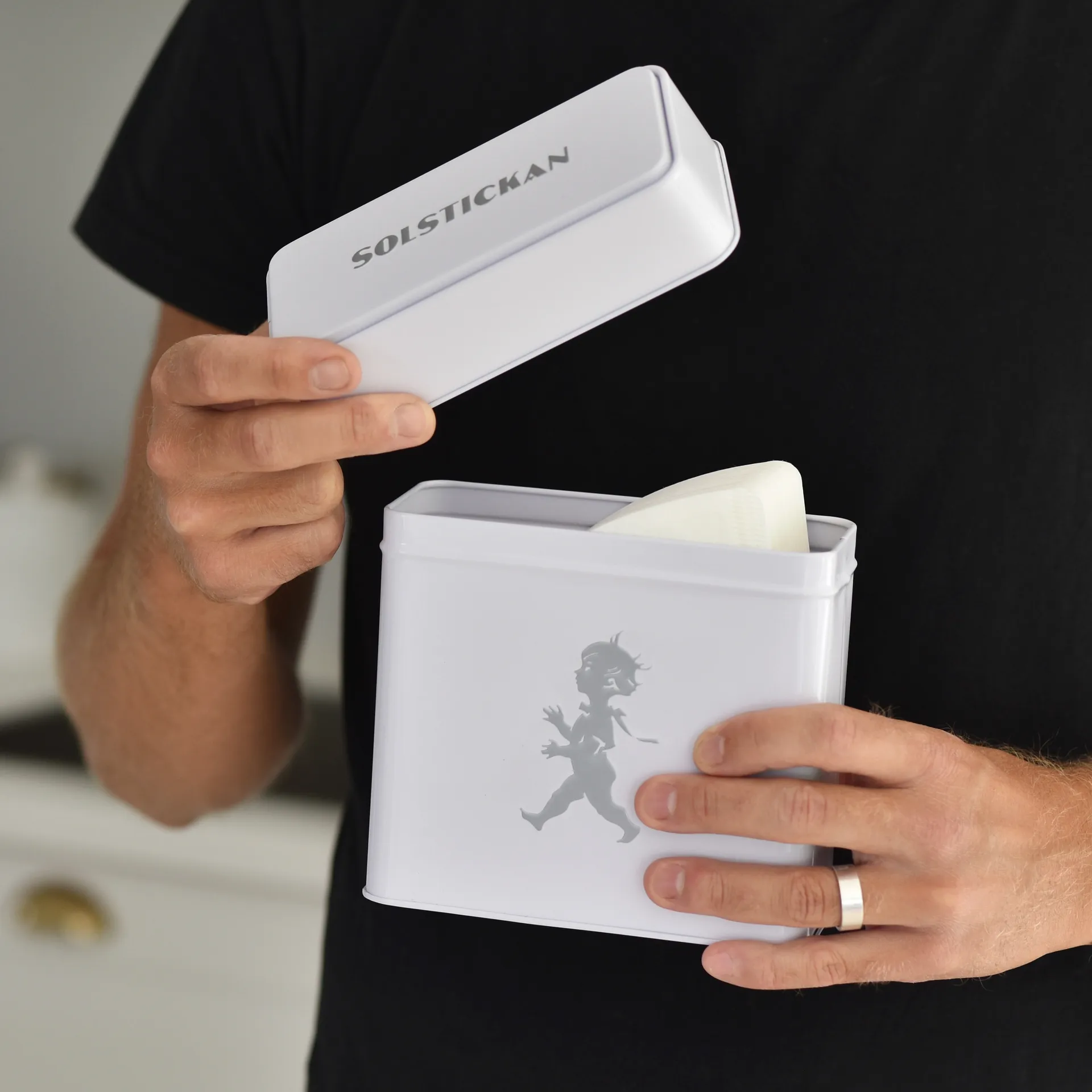 Solstickan boîte pour filtre à café 15.4x17 cm, Blanc Solstickan Design