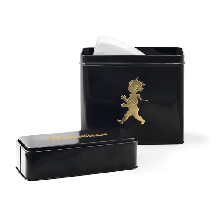 Solstickan boîte pour filtre à café 15.4x17 cm - Noir et or - Solstickan Design