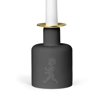 Solstickan bougeoir en céramique - Gris foncé-anthracite - Solstickan Design