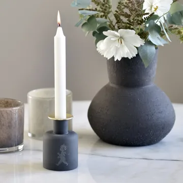 Solstickan bougeoir en céramique - Gris foncé-anthracite - Solstickan Design