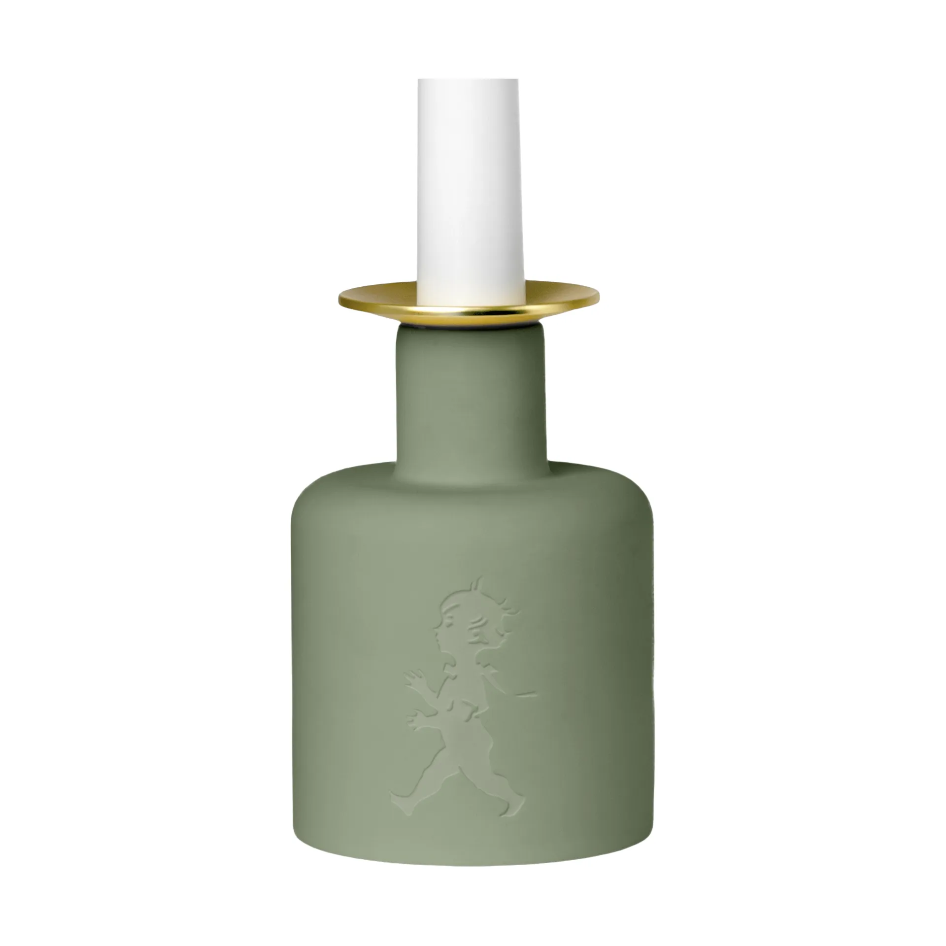 Solstickan bougeoir en céramique, Vert Solstickan Design