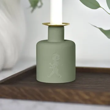 Solstickan bougeoir en céramique - Vert - Solstickan Design