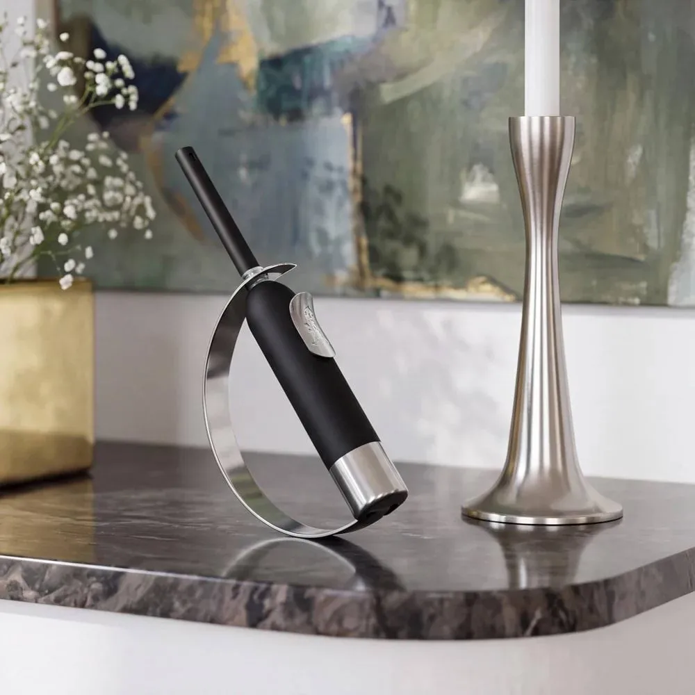 Solstickan briquet coupe-flamme, Noir-argent Solstickan Design