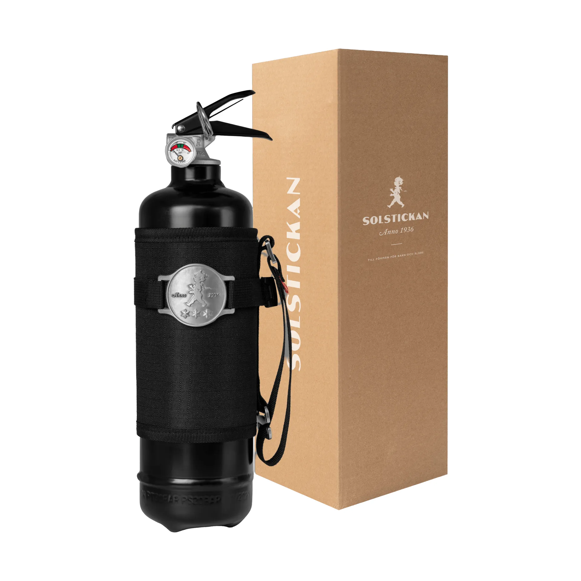 Solstickan extincteur 1 kg, Outdoor edition, Noir Solstickan Design