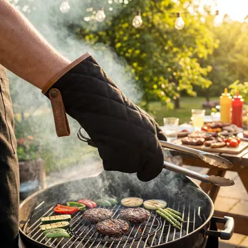 Solstickan gant de cuisine en toile canvas - Noir - Solstickan Design