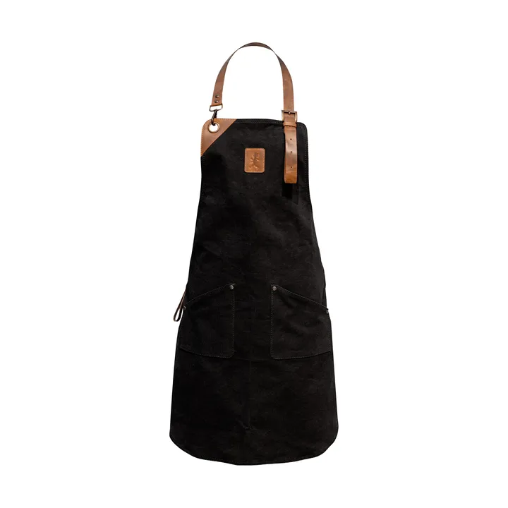 Solstickan tablier en canvas - Noir - Solstickan Design