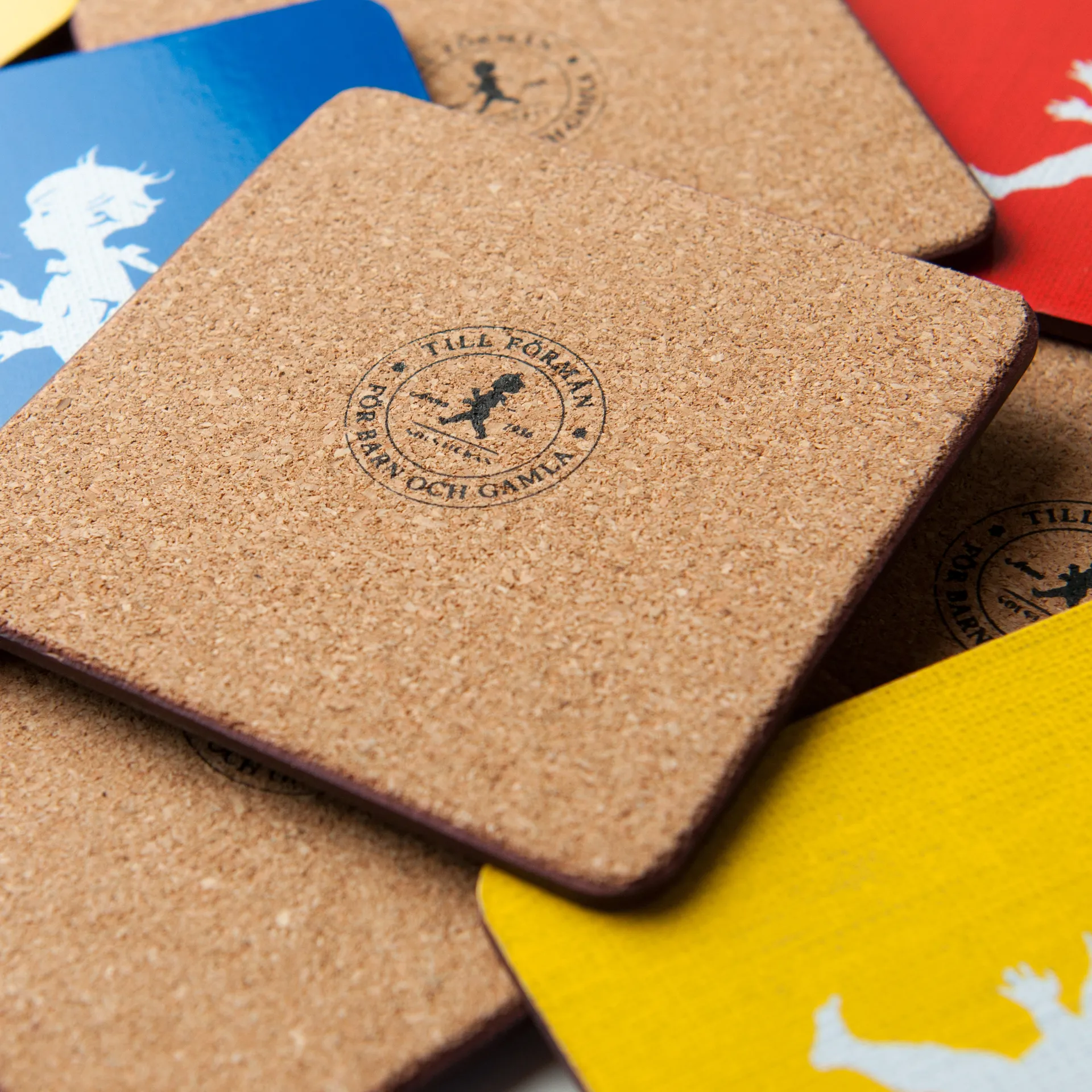 Sous-verre Solstickan 10x10 cm, lot de 4, Gris Solstickan Design