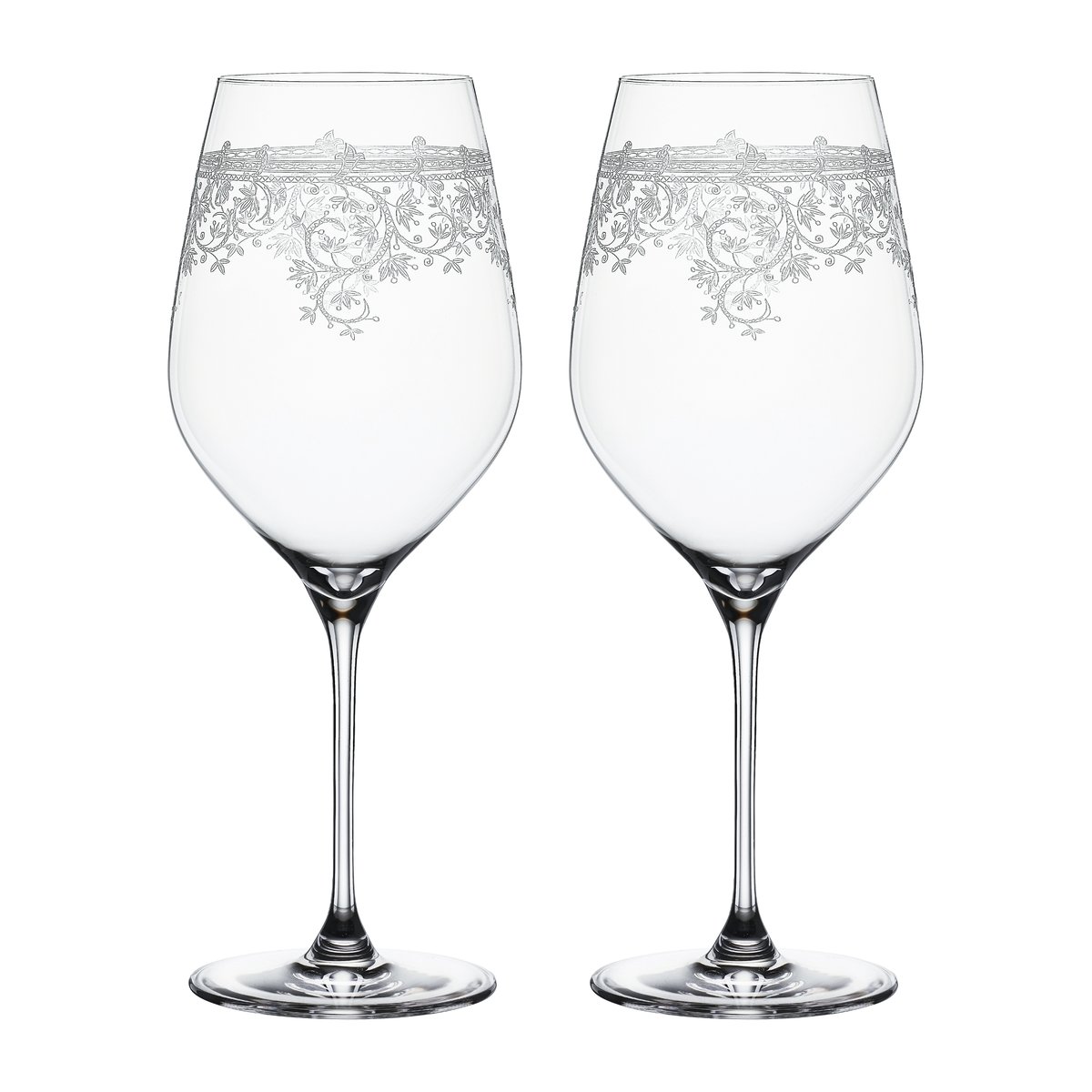 spiegelau arabesque bordeaux verre à vin rouge 81 cl lot de 2 transparent