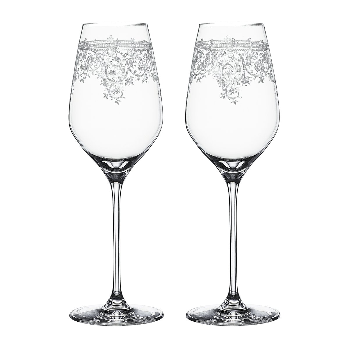 spiegelau arabesque verre à vin blanc 50 cl lot de 2 transparent