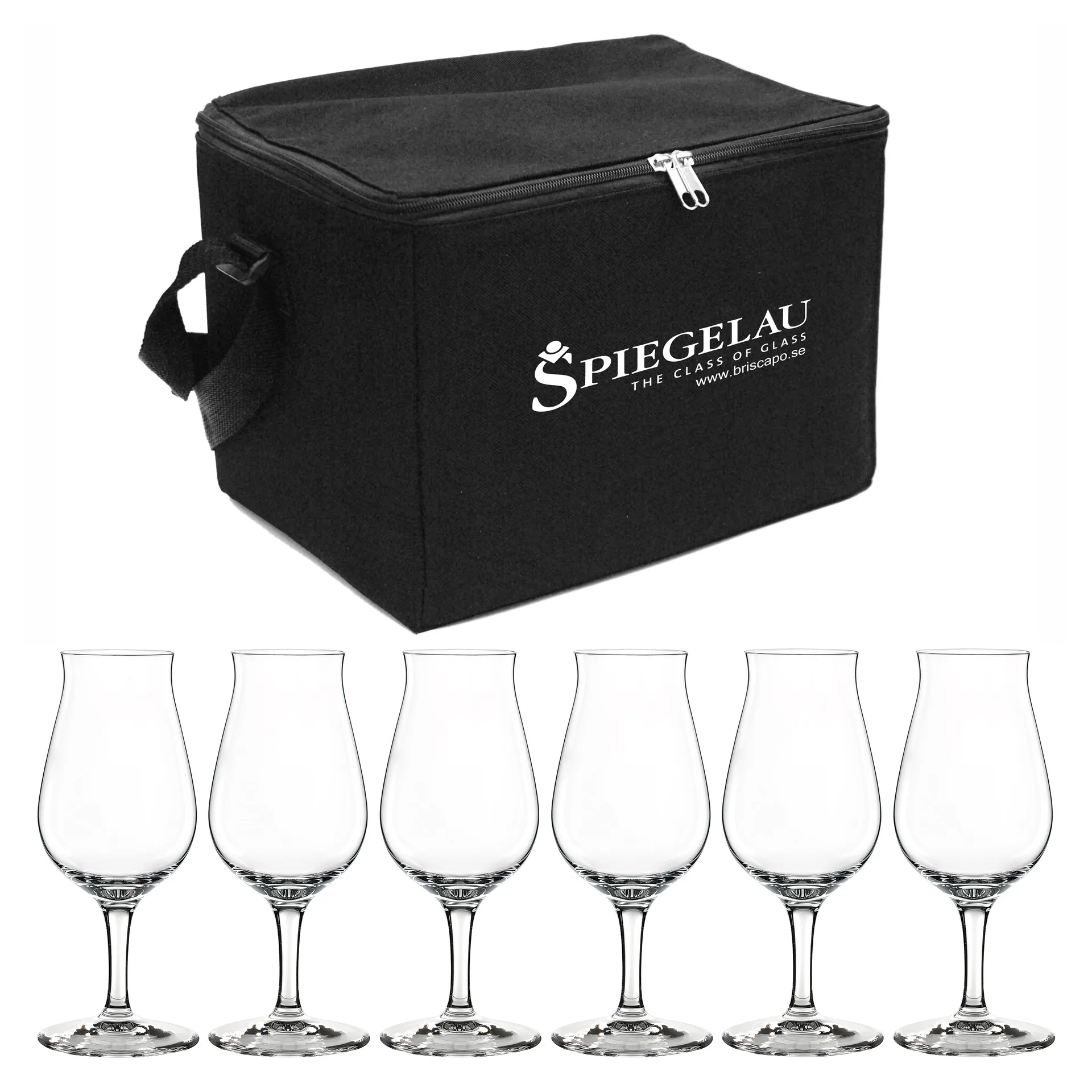 Sac avec 6 verres de dégustation pour le whisky, transparent Spiegelau