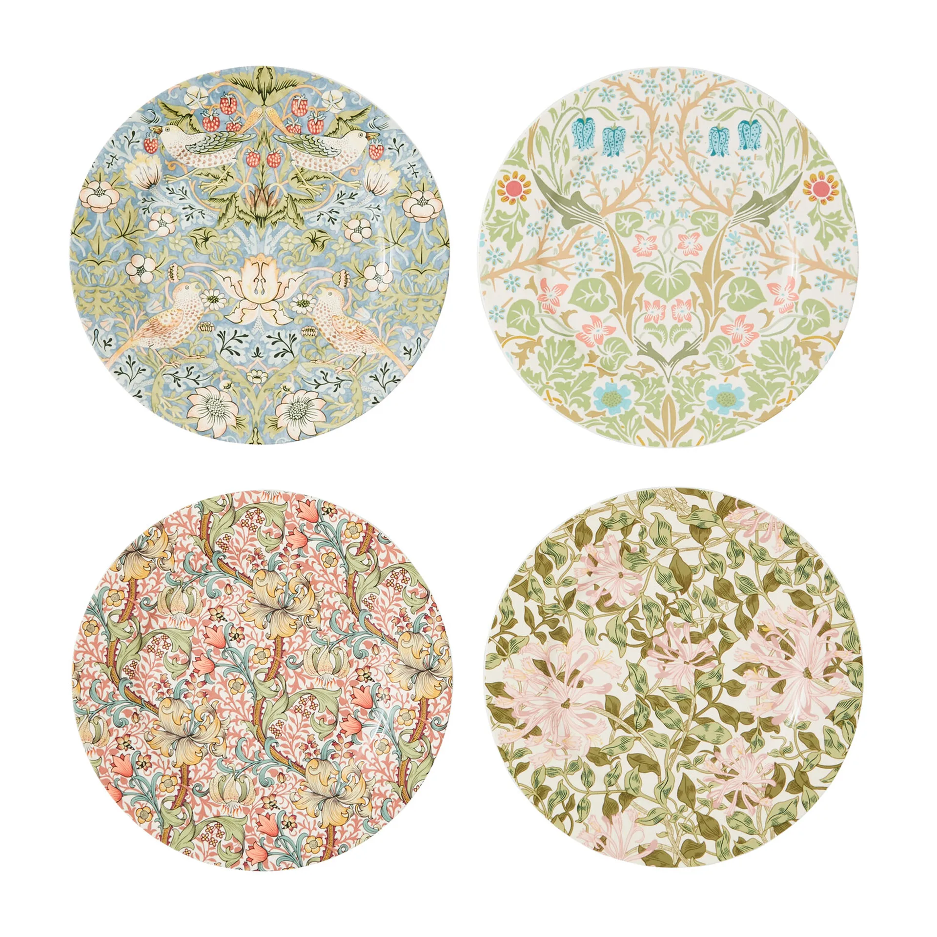 Assiette Morris & Co. Ø20 cm 4 Pièces, Multi Spode