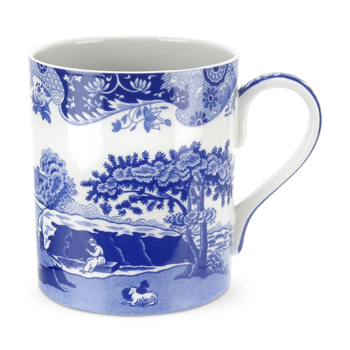 spode grand mug blue italian 50 cl