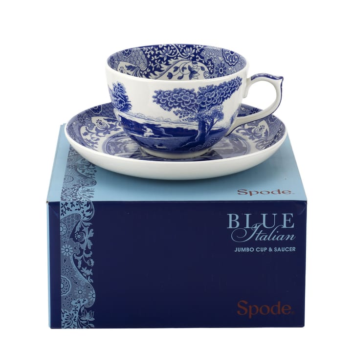 Grande tasse et soucoupe Blue Italian - 56 cl - Spode