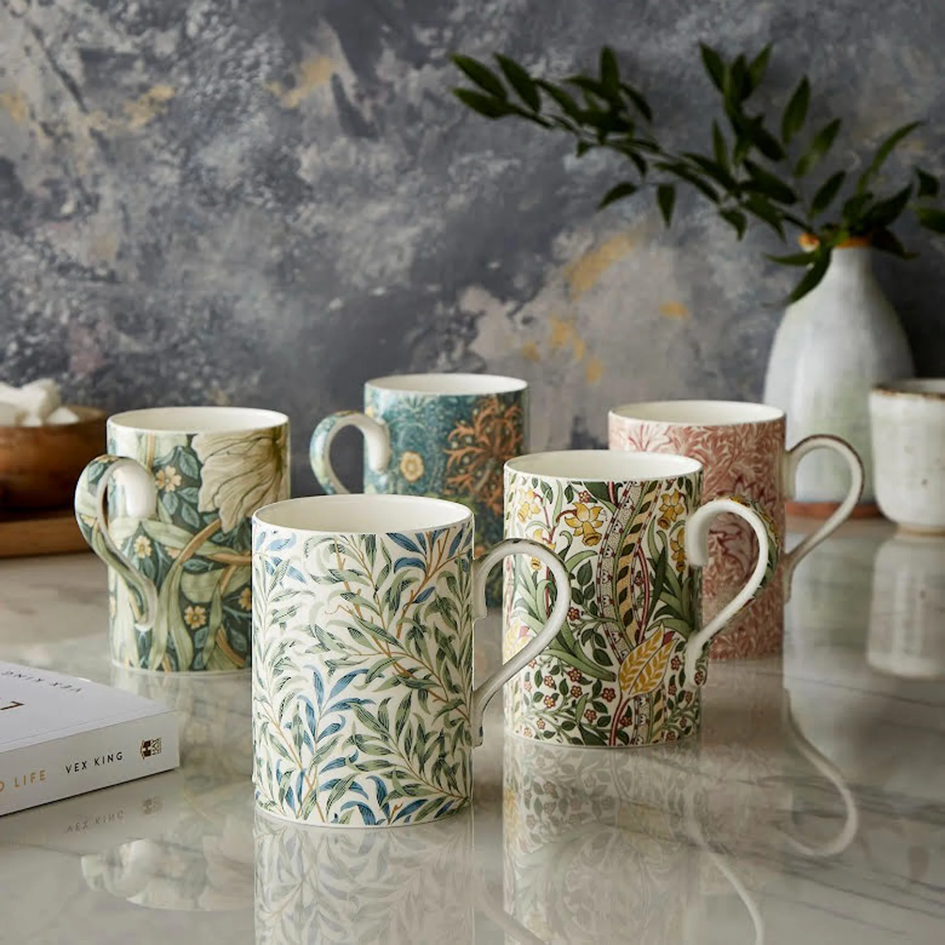 Mug Willow Bough 35 cl, Troène ardoise Spode