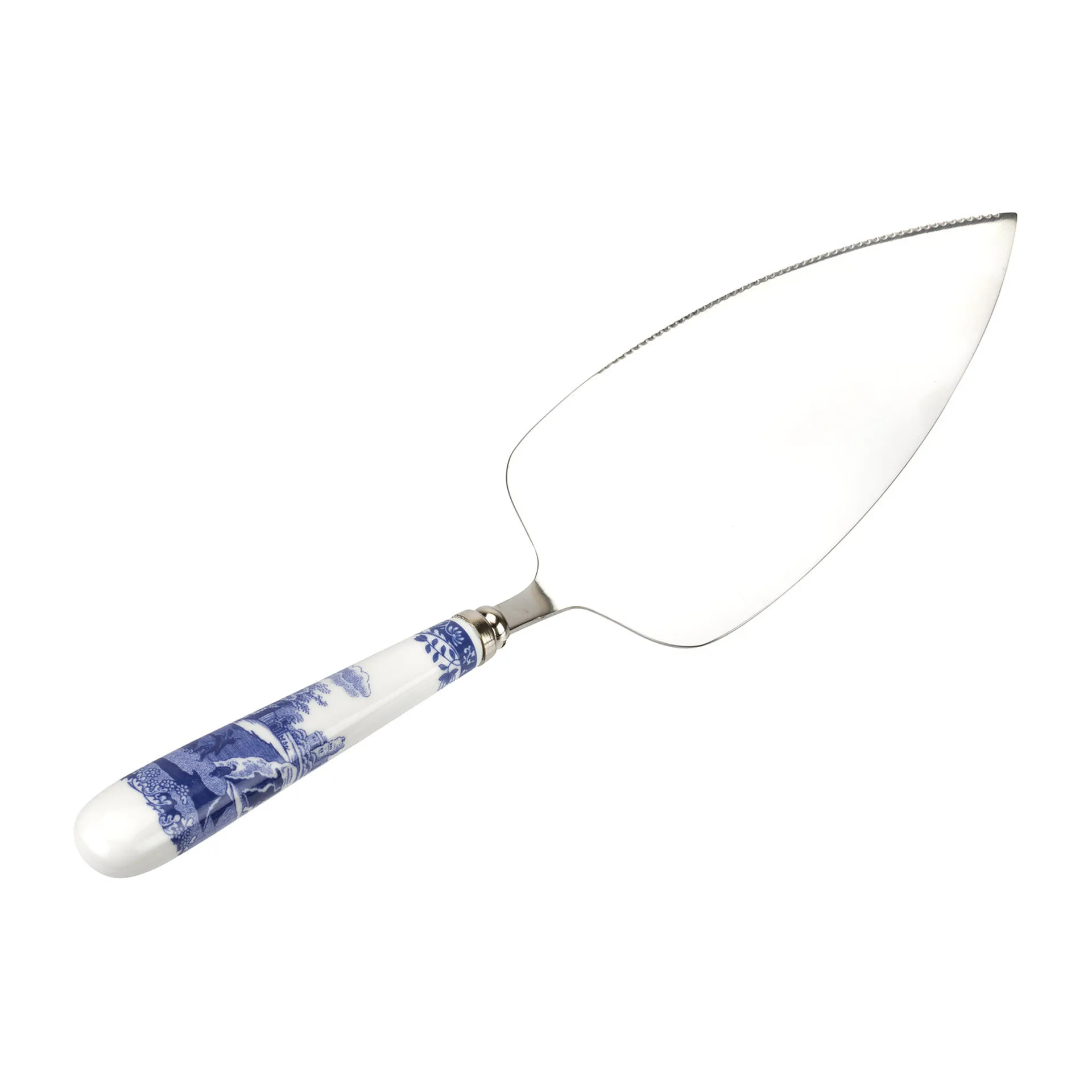 Pelle à gâteau Blue Italian 25 cm, Céramique-acier inoxydable Spode