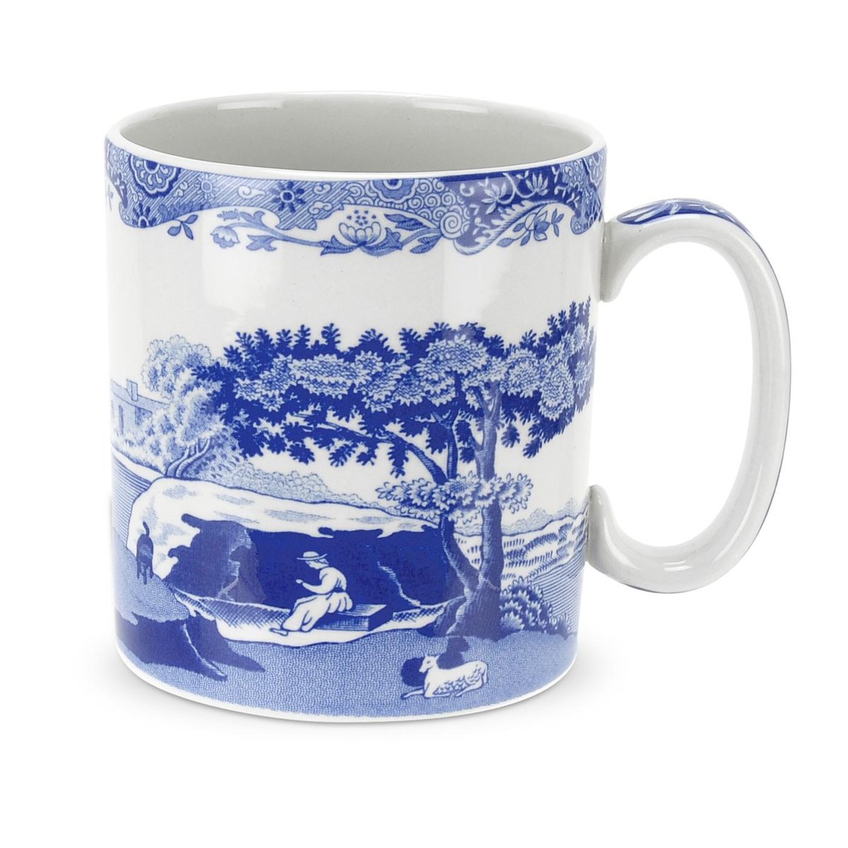 spode petit mug blue italian 25 cl