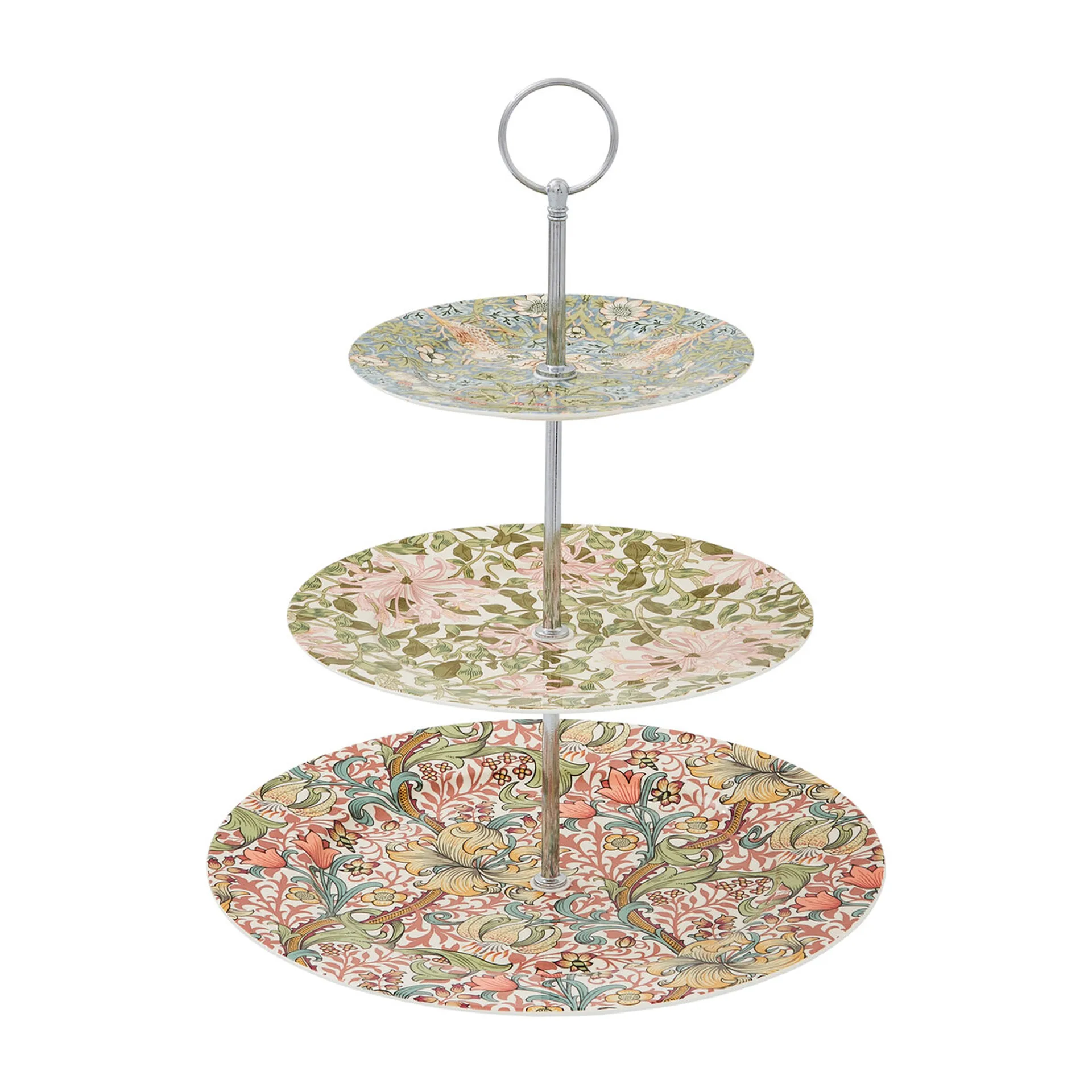 Plat à gâteau 3 étages Morris & Co. 35,5 cm, Multi Spode