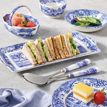 Set de 2 couverts à salade Blue Italian - Céramique-acier inoxydable - Spode