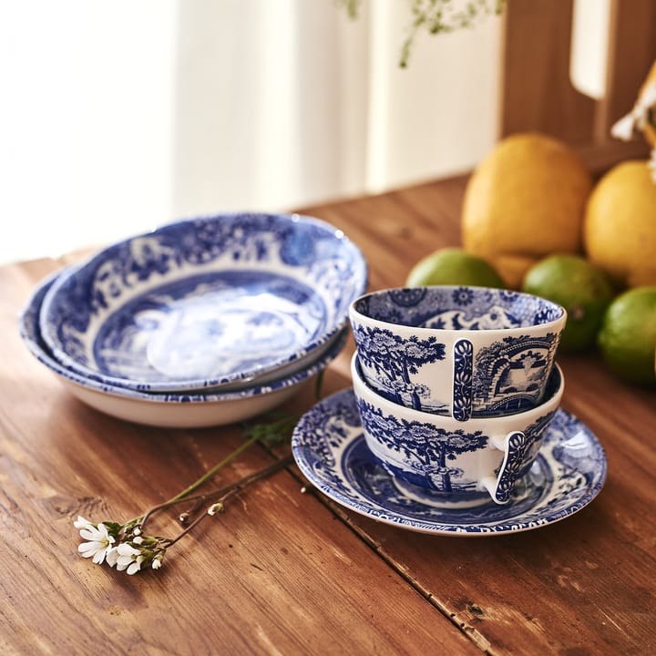 Tasse à petit-déjeuner et soucoupe Blue Italian , 28 cl Spode