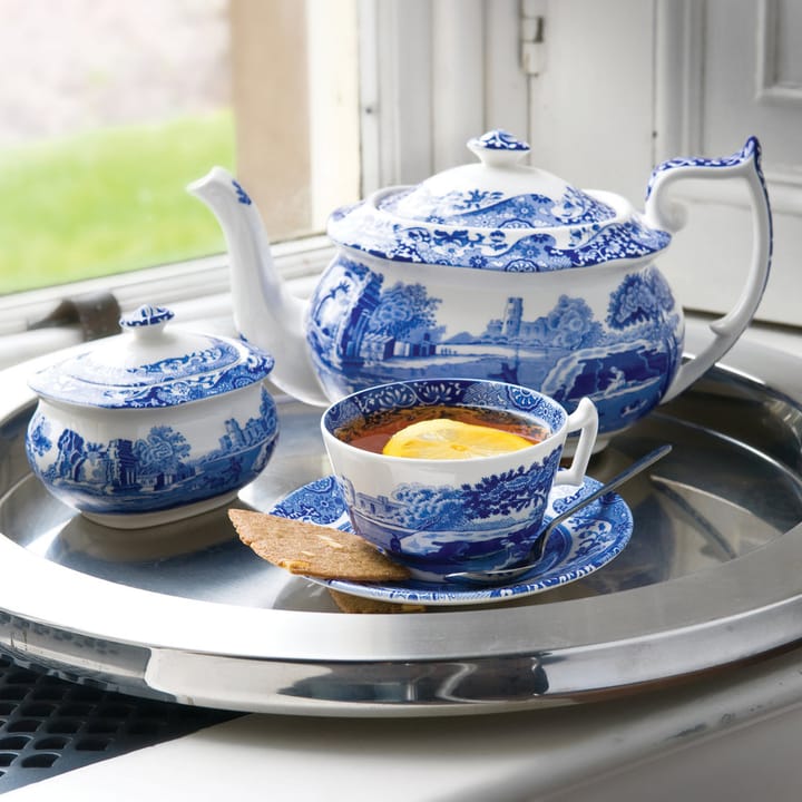 Tasse à petit-déjeuner et soucoupe Blue Italian , 28 cl Spode