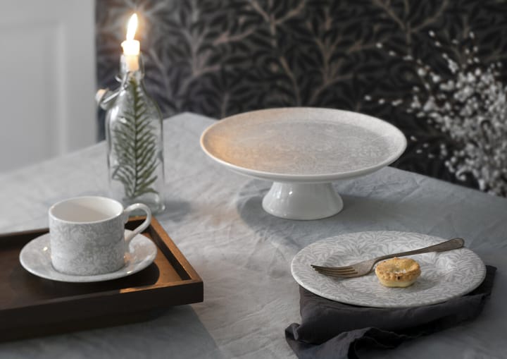 Tasse à thé avec soucoupe Strawberry Thief 28 cl, Grey Spode