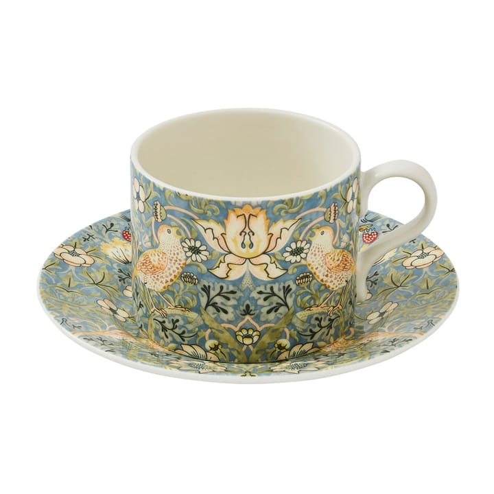 Tasse à thé avec soucoupe Strawberry Thief 28 cl - Multi - Spode