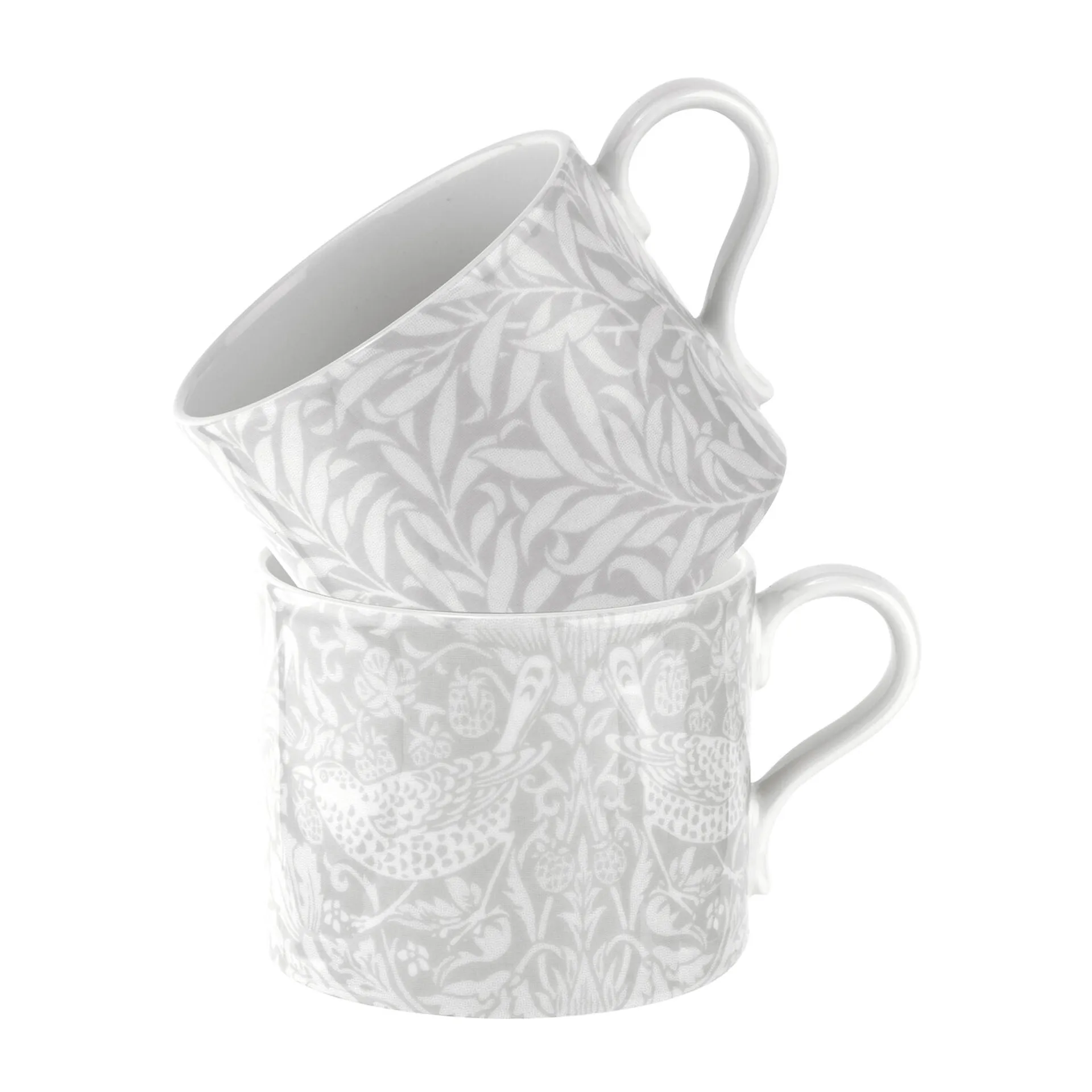 Tasse Strawberry Thief & Willow Bough 34 cl 2 Pièces, Grey Spode