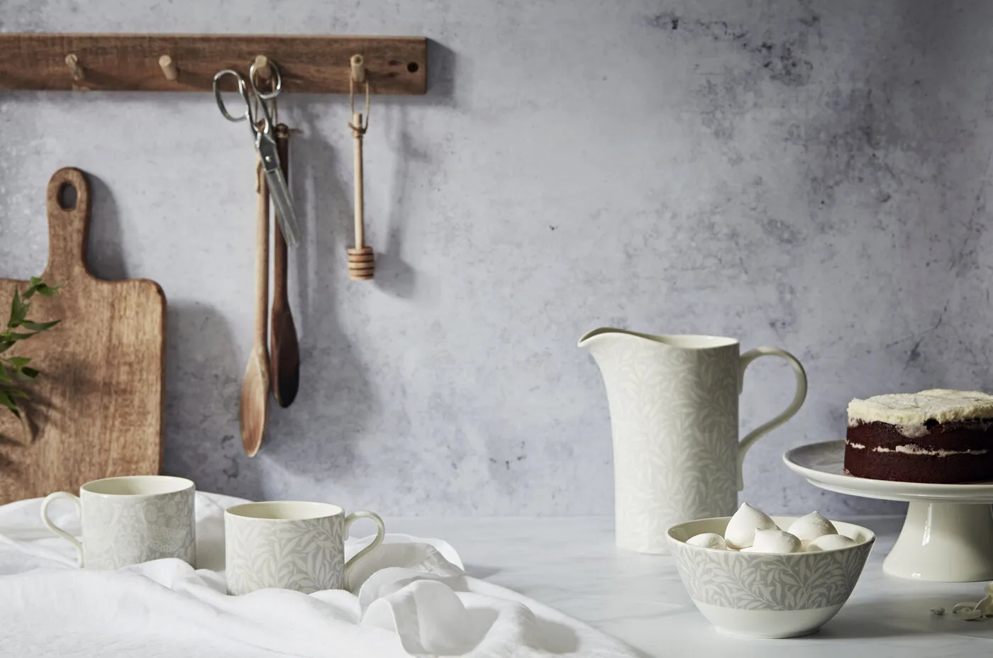 Tasse Strawberry Thief & Willow Bough 34 cl 2 Pièces, Grey Spode