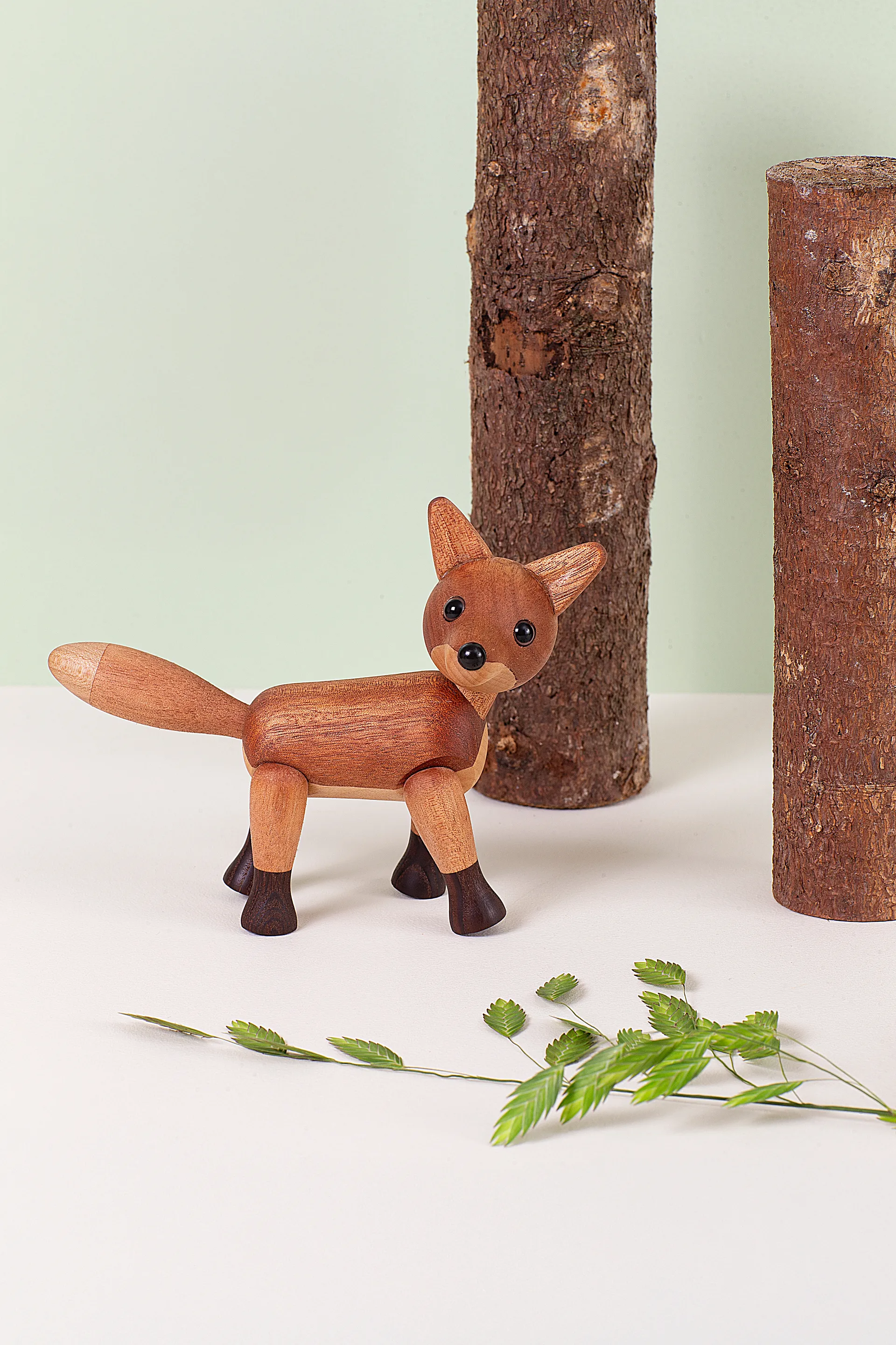 Décoration Foxy renard 12 cm, Acajou Spring Copenhagen