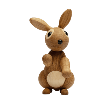 Décoration lapin Bounce 9,5 cm - Chêne - Spring Copenhagen