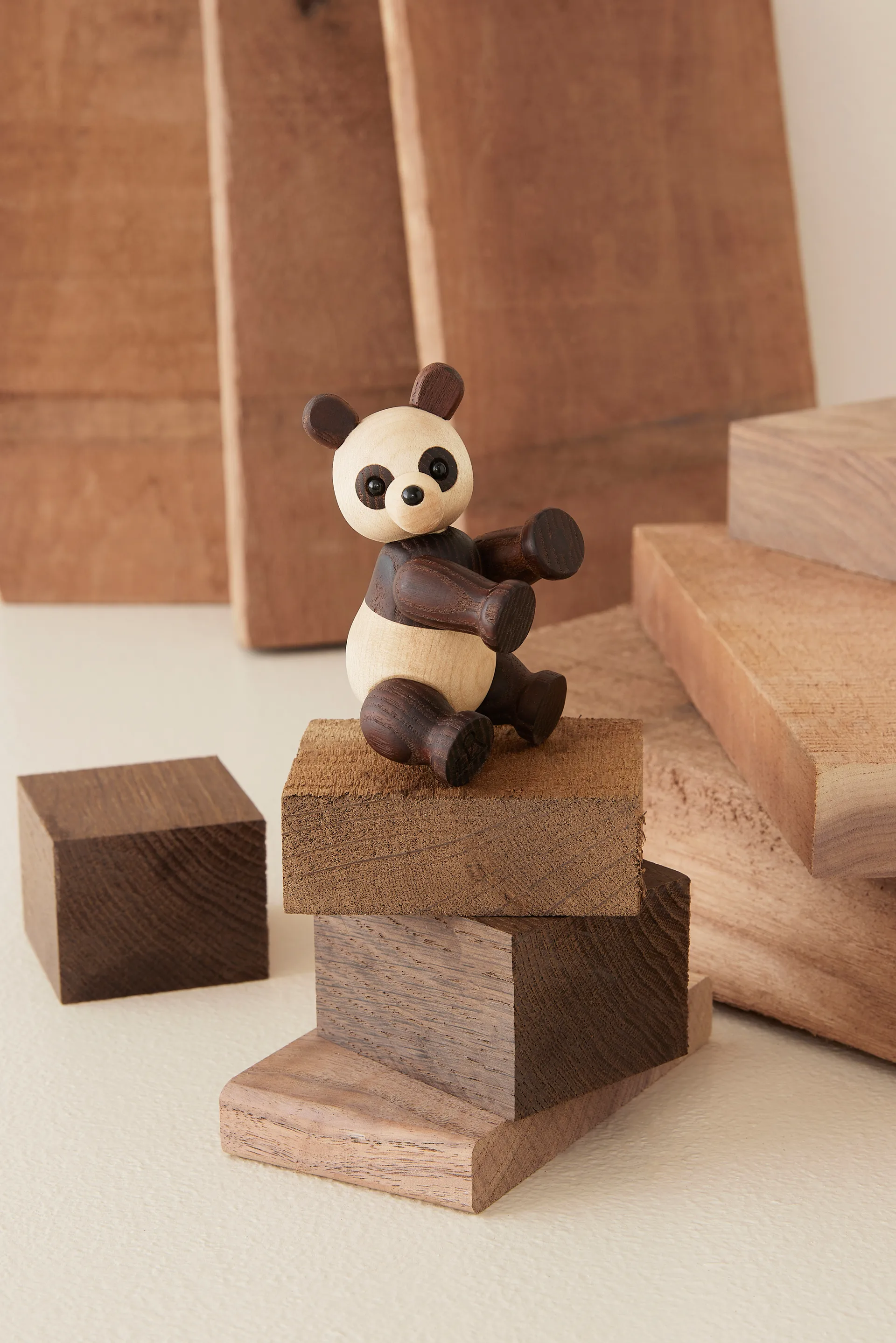 Décoration Pixi Panda - érable 9cm, Marron Spring Copenhagen