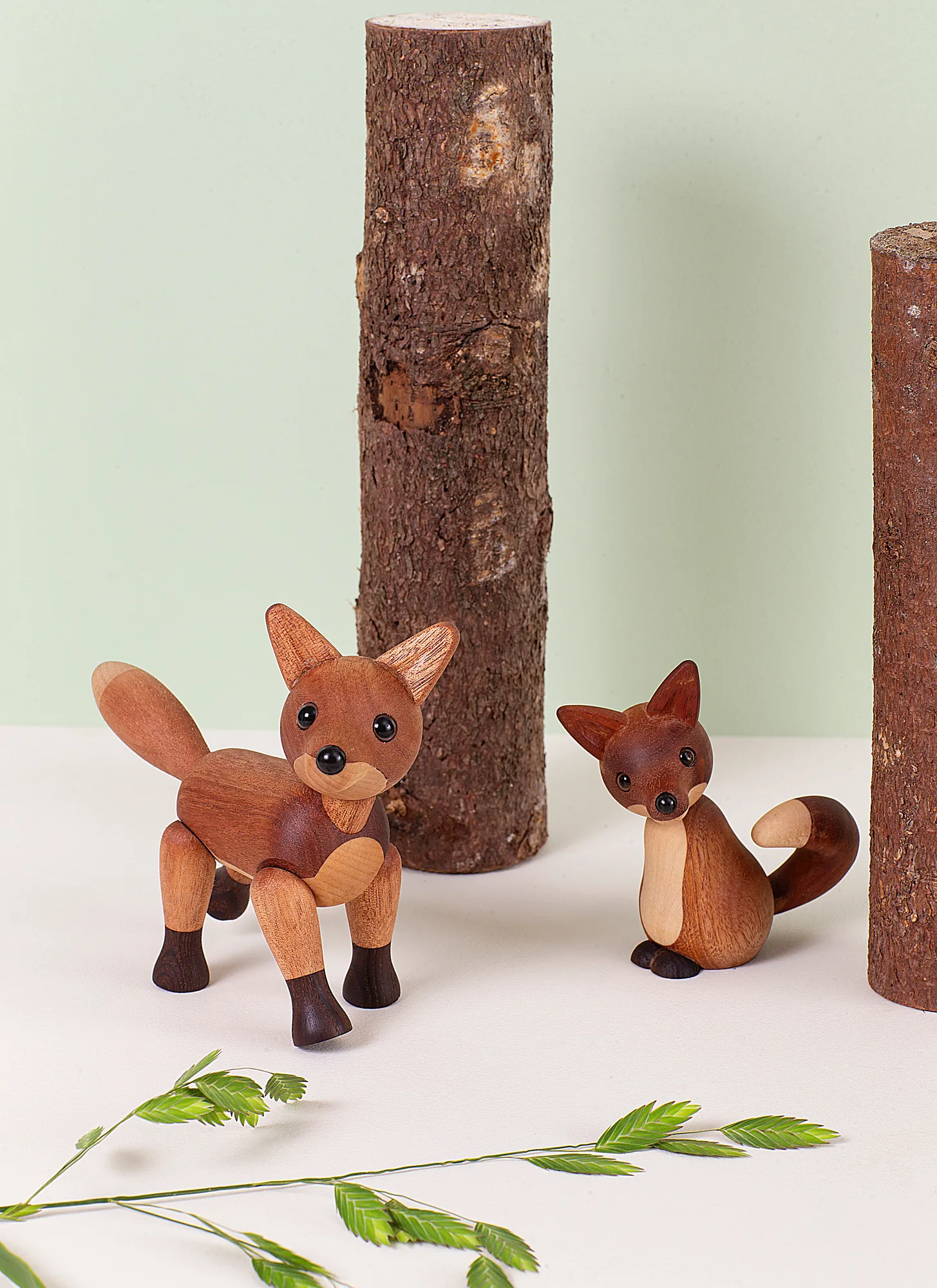 Décoration Roxy renard 10 cm, Acajou Spring Copenhagen