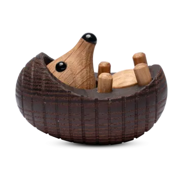 Décoration Spike hérisson 4 cm - Frêne thermo chauffé - Spring Copenhagen