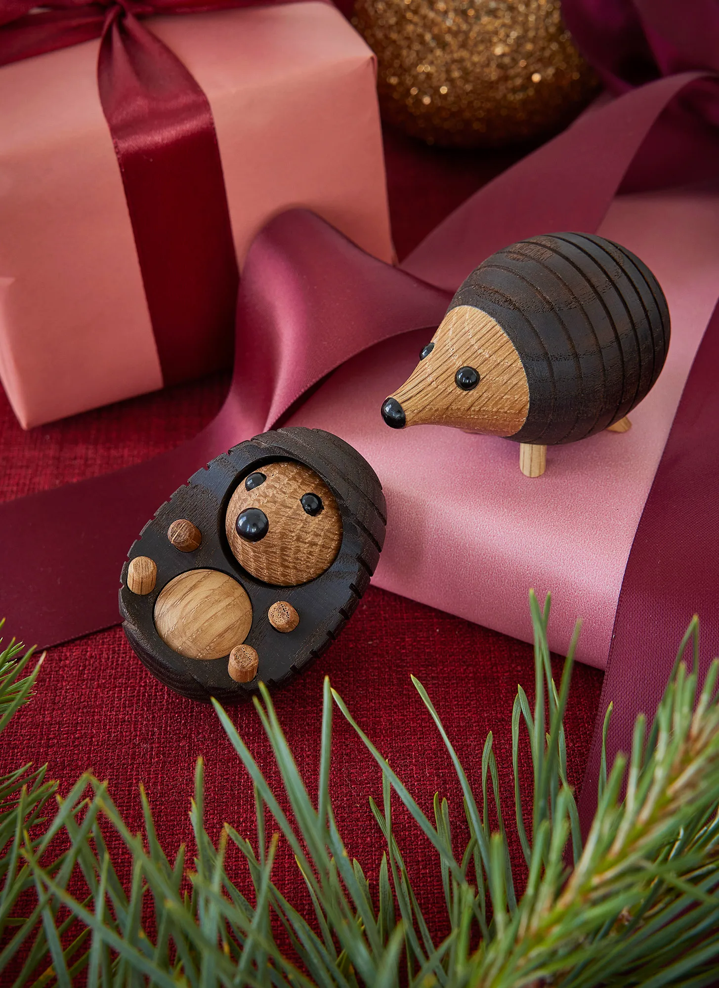 Décoration Spike hérisson 4 cm, Frêne thermo chauffé Spring Copenhagen