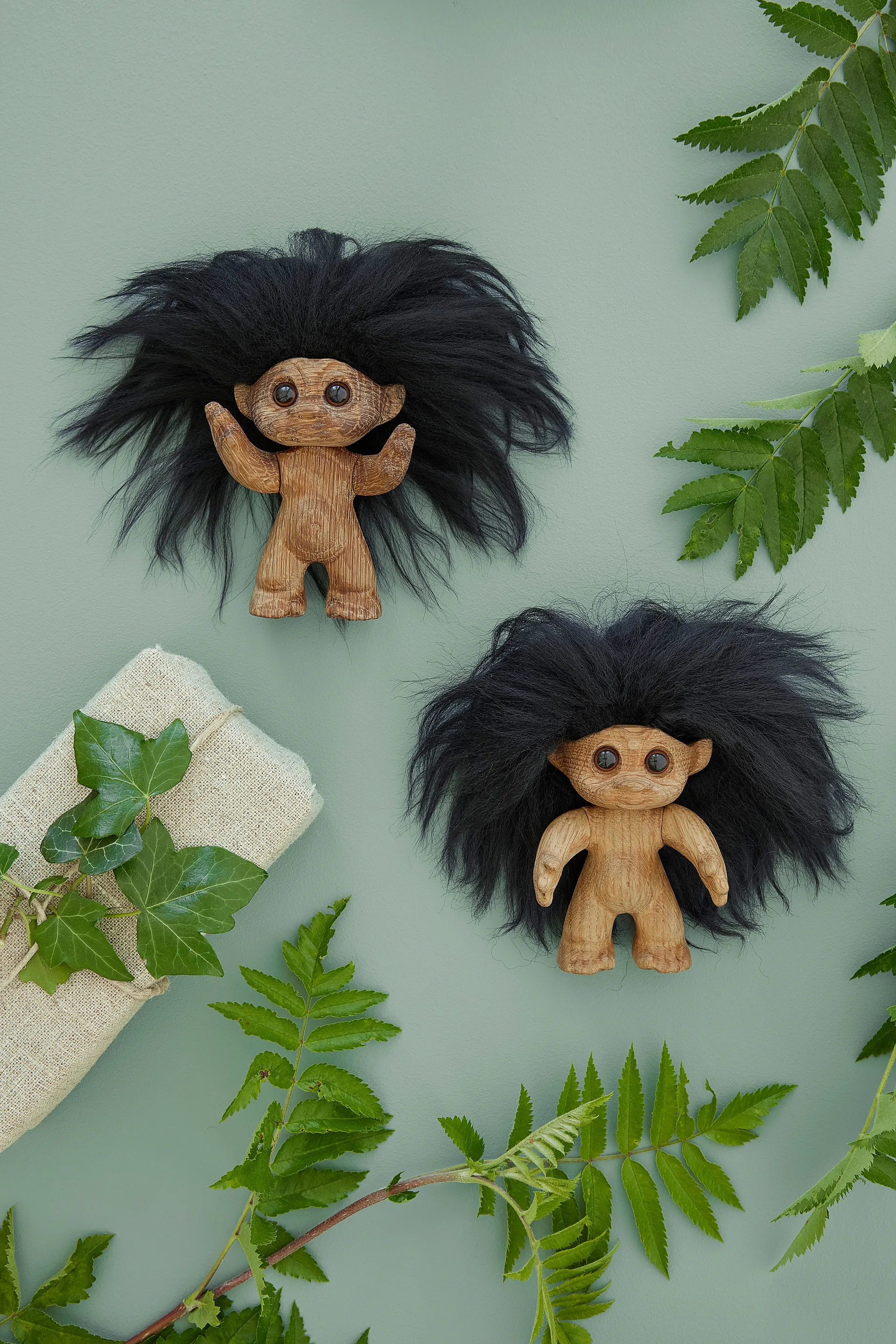 Décoration Troll porte-bonheur 9 cm, Chêne Spring Copenhagen