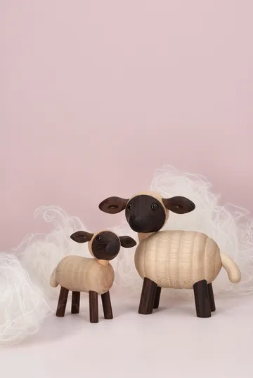 Figurine agneau Will - Beige, 6,6x9xH8,5 cm - Spring Copenhagen