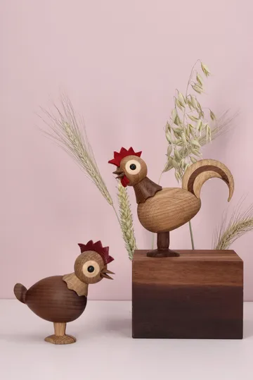 Figurine coq Rise - Beige, 4,2x12x10,5 cm - Spring Copenhagen