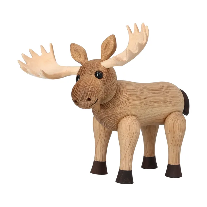 Figurine élan Harald - beige, 15,5x13x14 cm - Spring Copenhagen