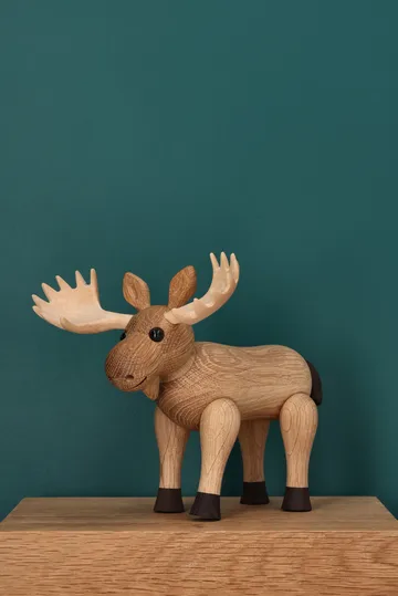 Figurine élan Harald - beige, 15,5x13x14 cm - Spring Copenhagen