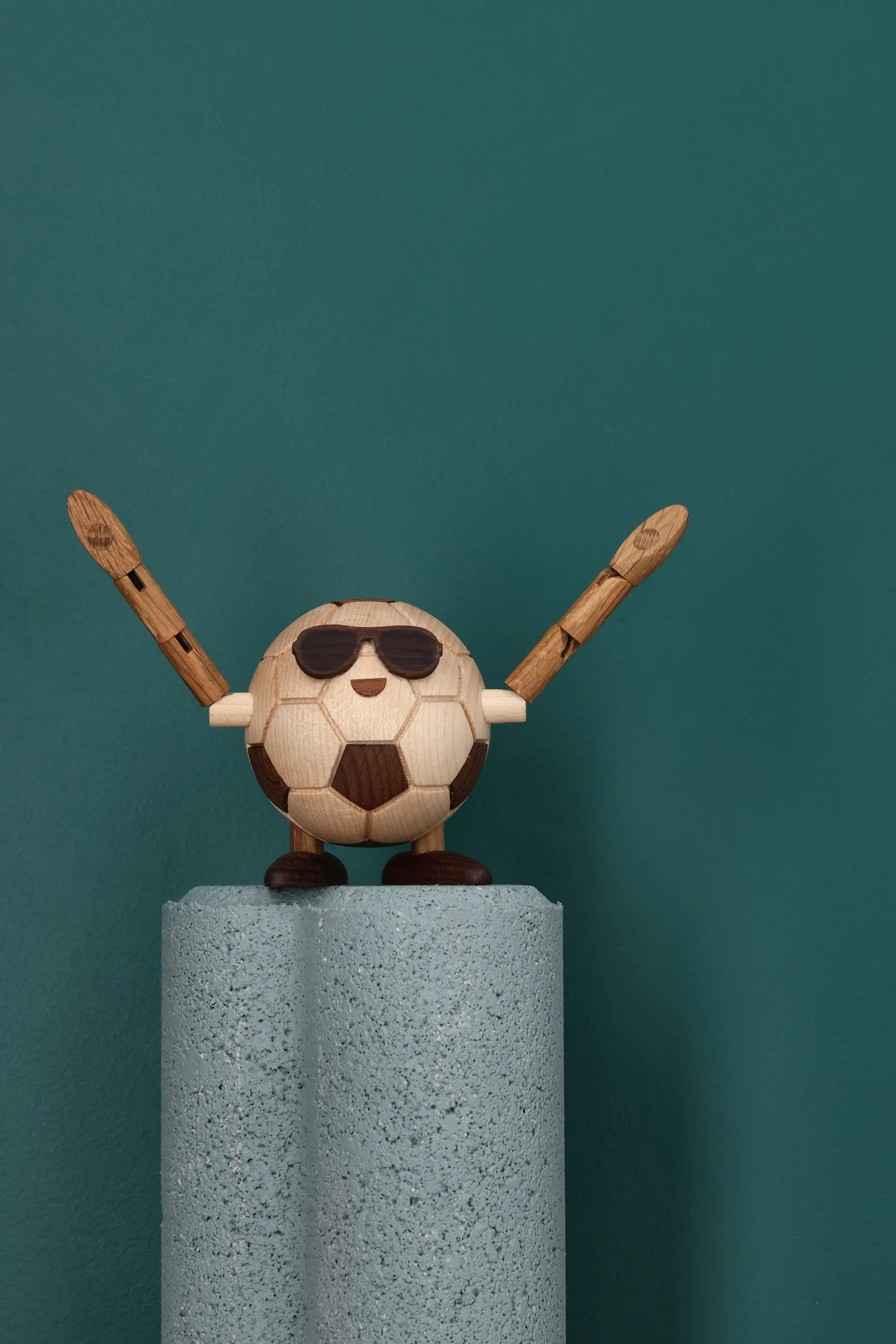 Figurine football Billy Ball, Beige, 8x6,5x6,7 cm Spring Copenhagen