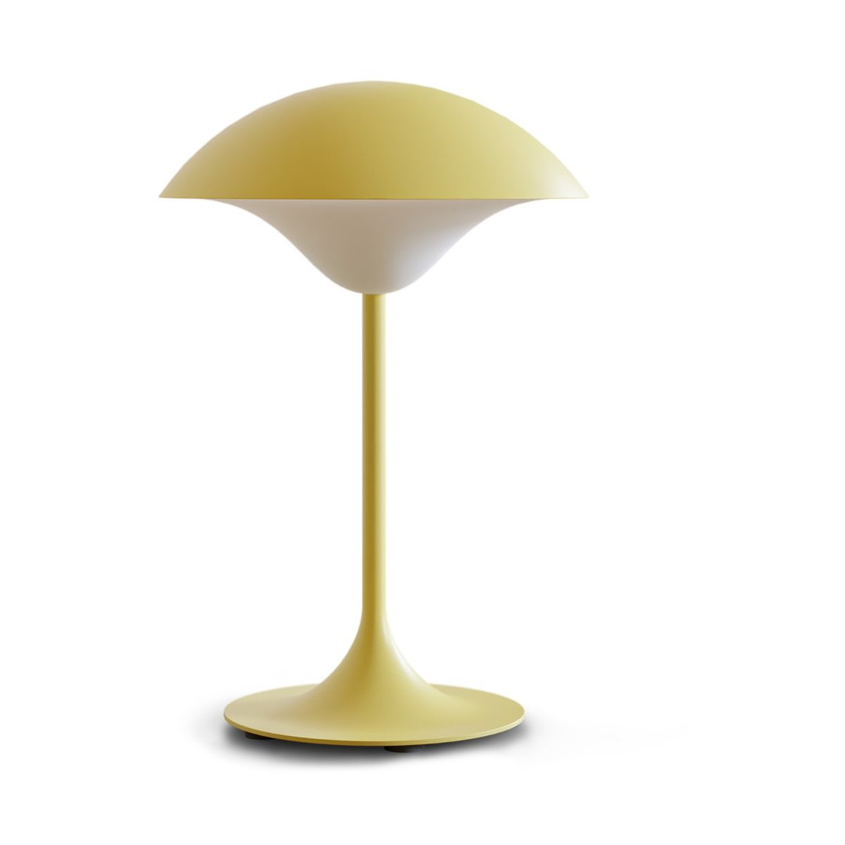spring copenhagen lampe de table portable eclipse 24 cm pale yellow