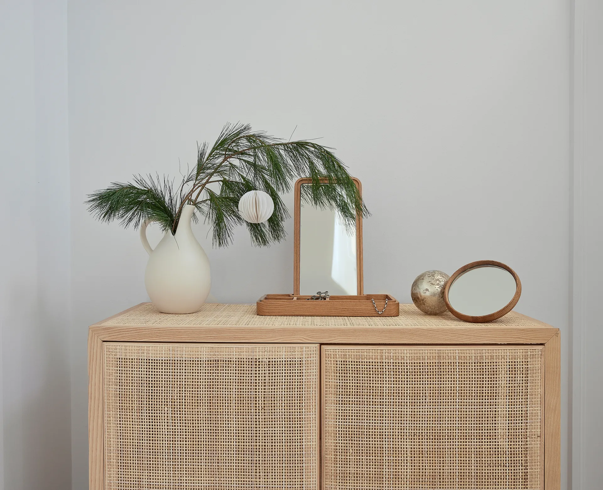 Miroir avec boîte de rangement 32 cm, Chêne Spring Copenhagen