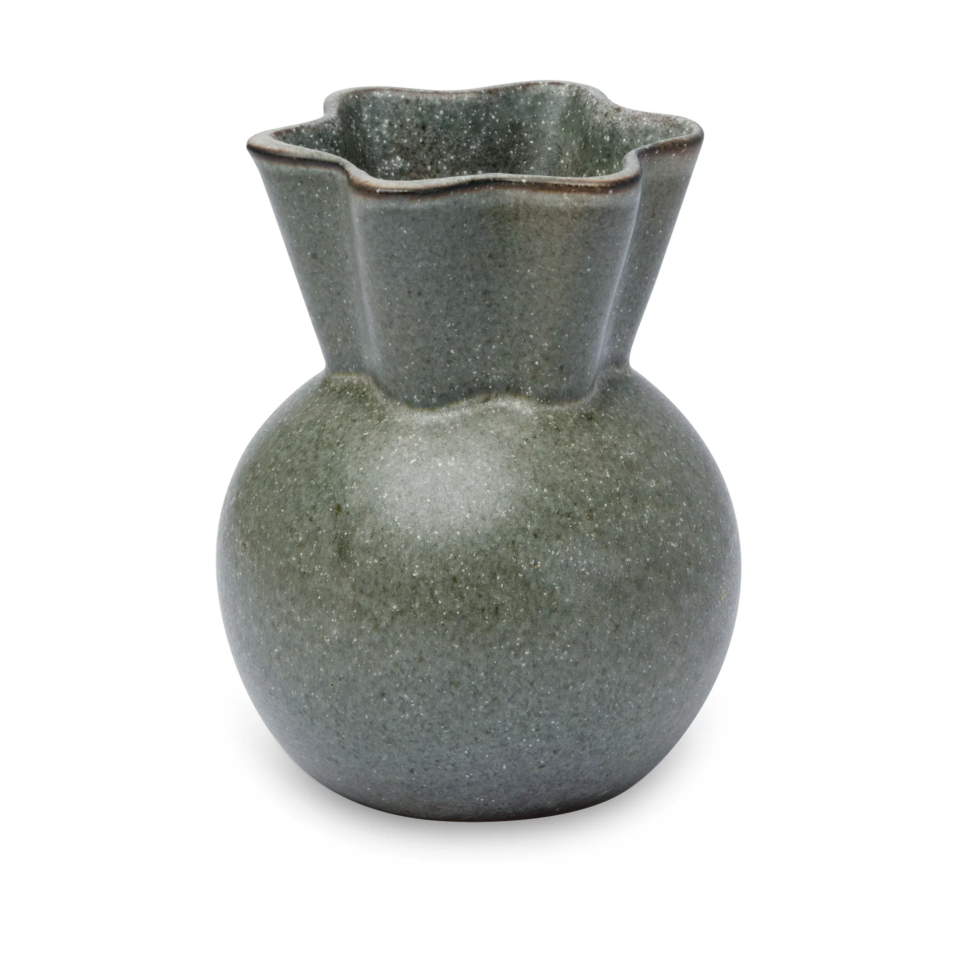 Vase Eva Stæhr-Nielsen 14 cm, Vert mousse Spring Copenhagen