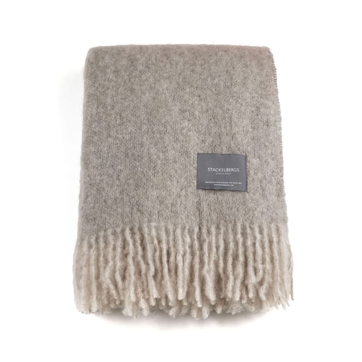 Plaid en mohair - light taupe & brindle melange - Stackelbergs