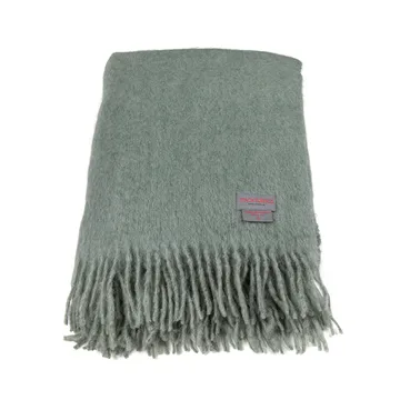 Plaid Mohair - sea foam & green bay melange - Stackelbergs