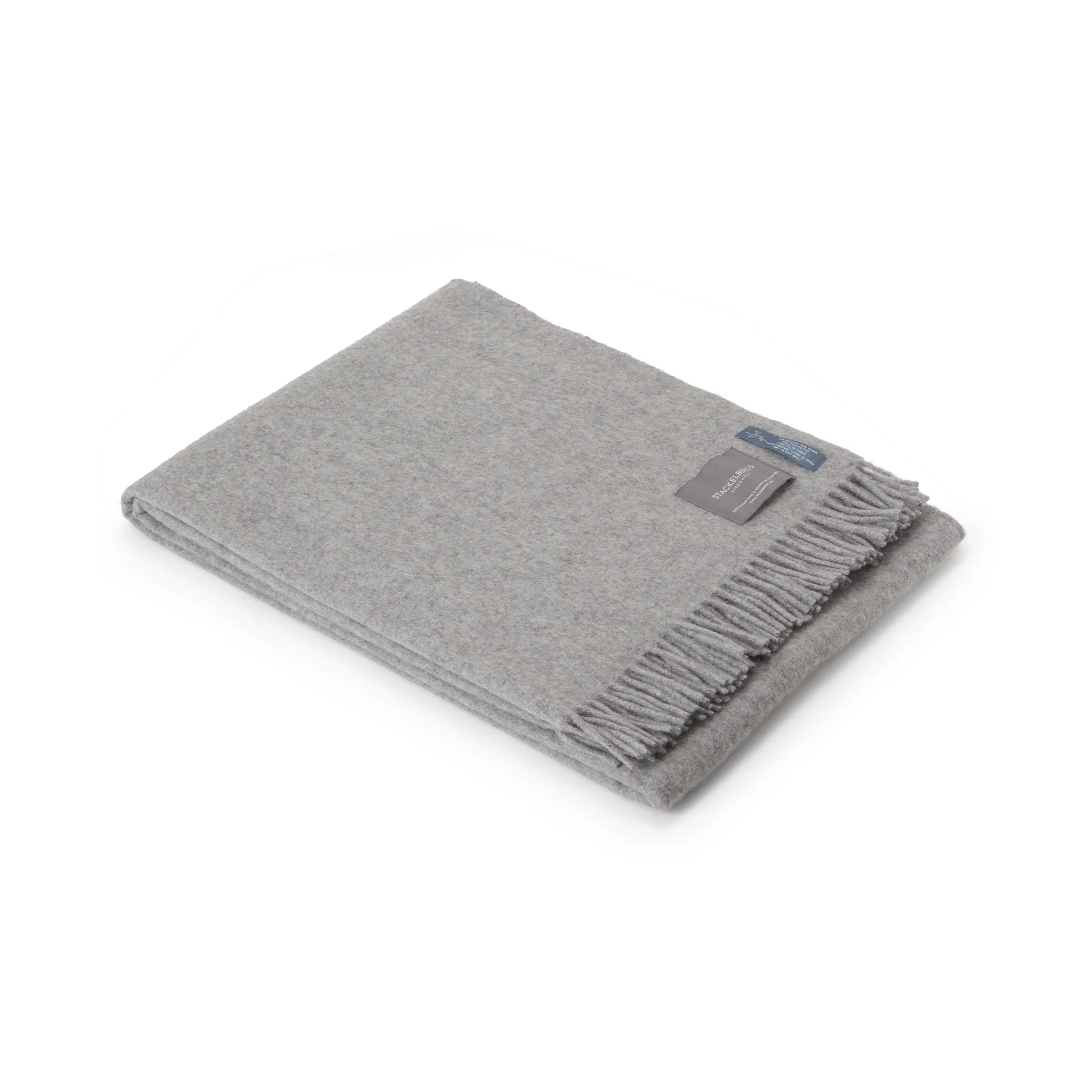 Plaid Recycled Alpacka 140x180 cm, Light grey Stackelbergs
