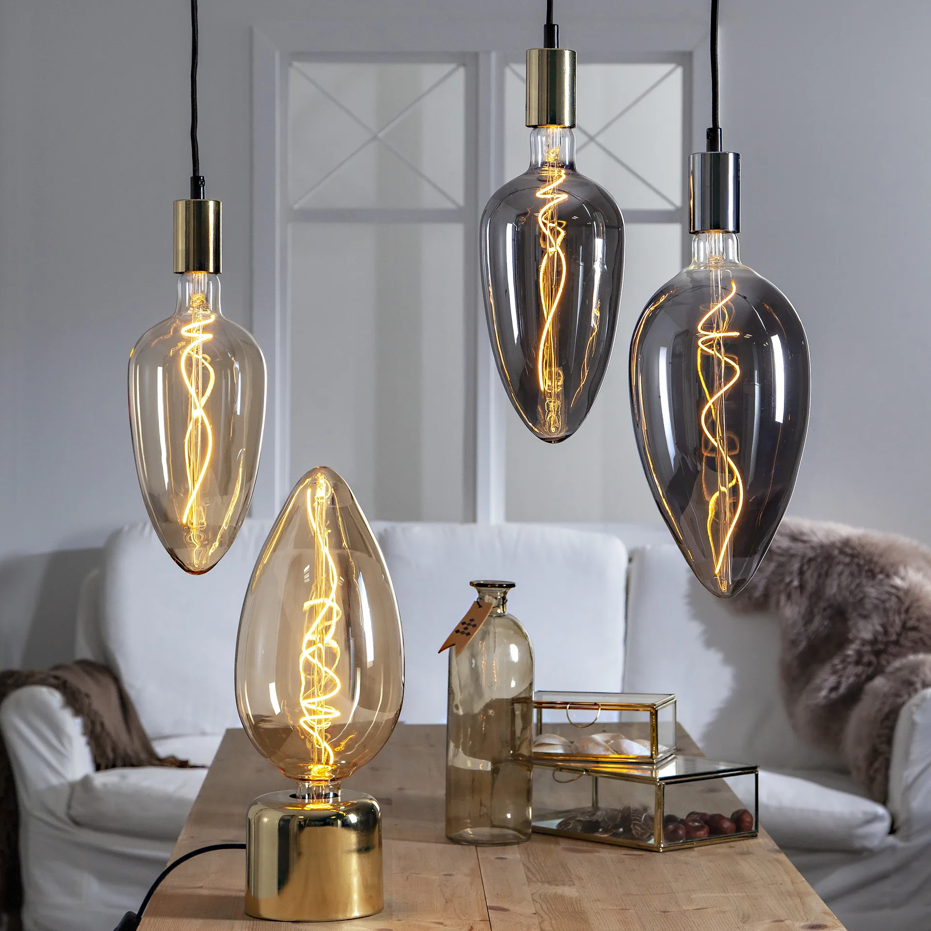 Ampoule E27 Star Trading E27, vintage industriel, 33 cm, 2200K Star Trading